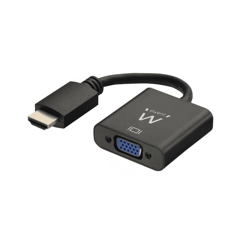 Adaptador Ewent EW9864 Cable Convertidor HDMI a VGA con Audio 0.15m