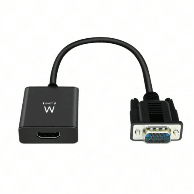 Adaptador Ewent EW9866 Cable Convertidor VGA a HDMI con Audio 0.20m