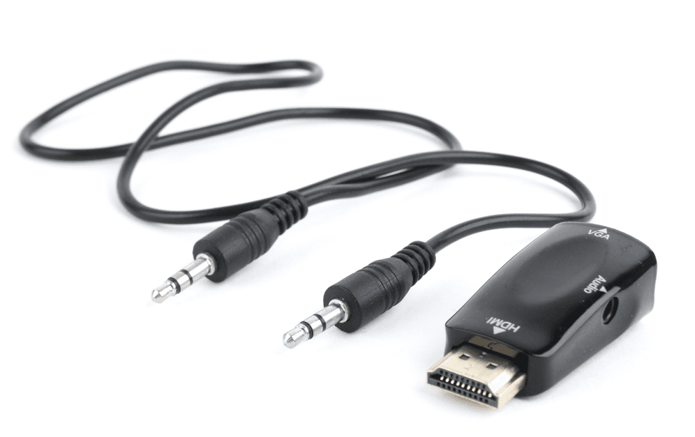 Adaptador Gembird HDMI a VGA Hembra con 3,5mm Audio 0,15m — imagen 1