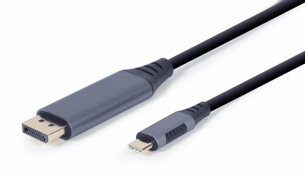 Adaptador Gembird USB Tipo C a DisplayPort Macho, Gris Espacial, 1,8 m — imagen 1