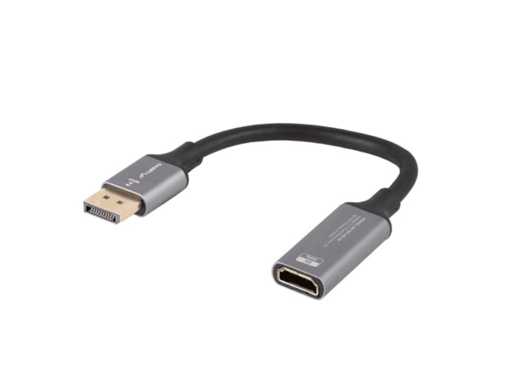Adaptador Lanberg 8K DisplayPort Macho/HDMI Hembra 20cm — imagen 1