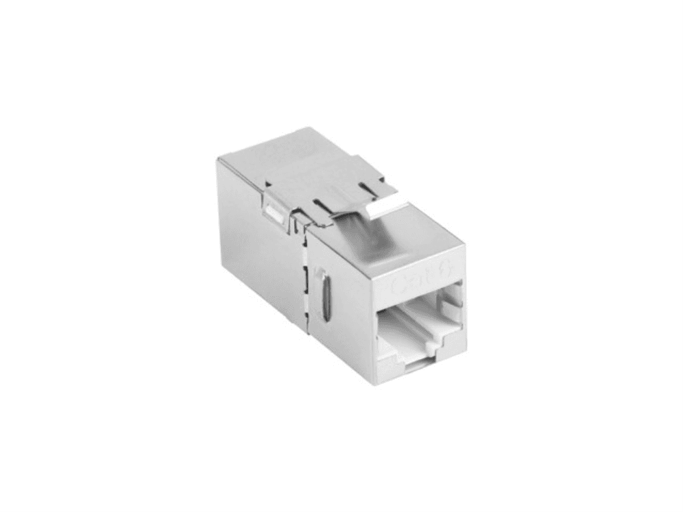 Adaptador Lanberg Cat6 FTP Hembra Thru Keystone RJ45 a RJ45 90 Grados
