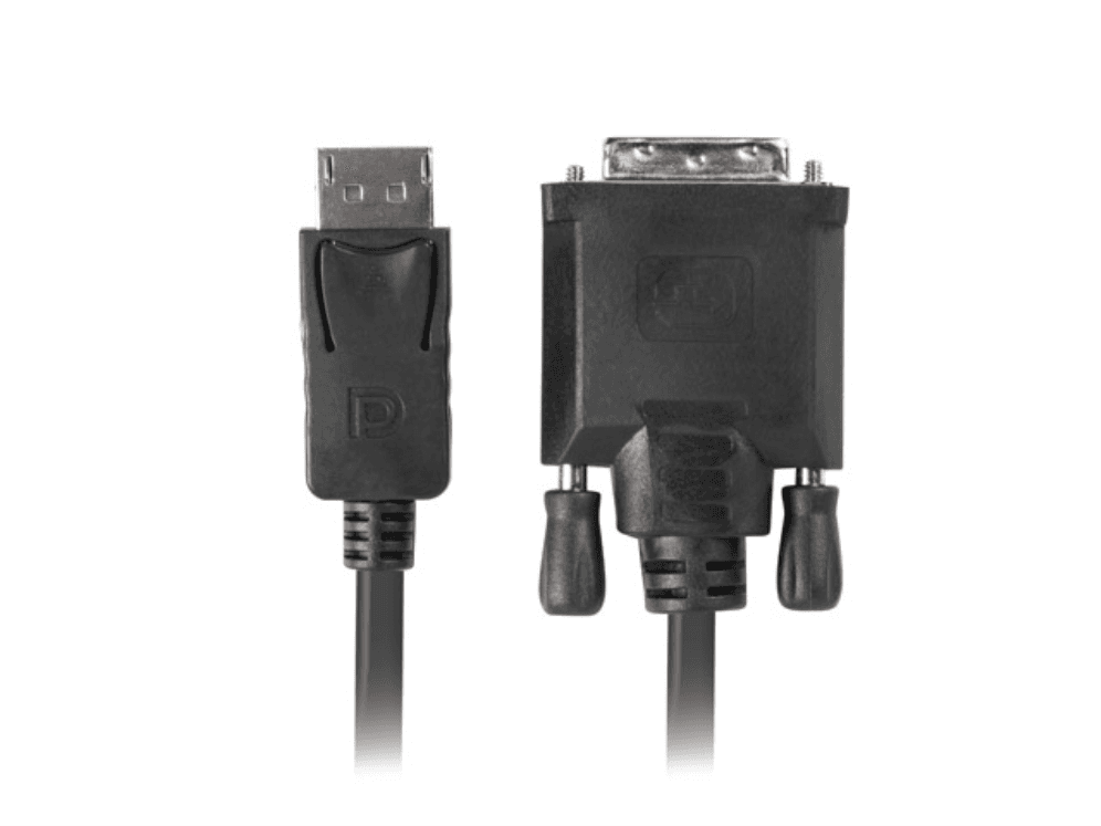 Adaptador Lanberg DisplayPort Macho/DVI-D Macho 24+1 1.8m Negro