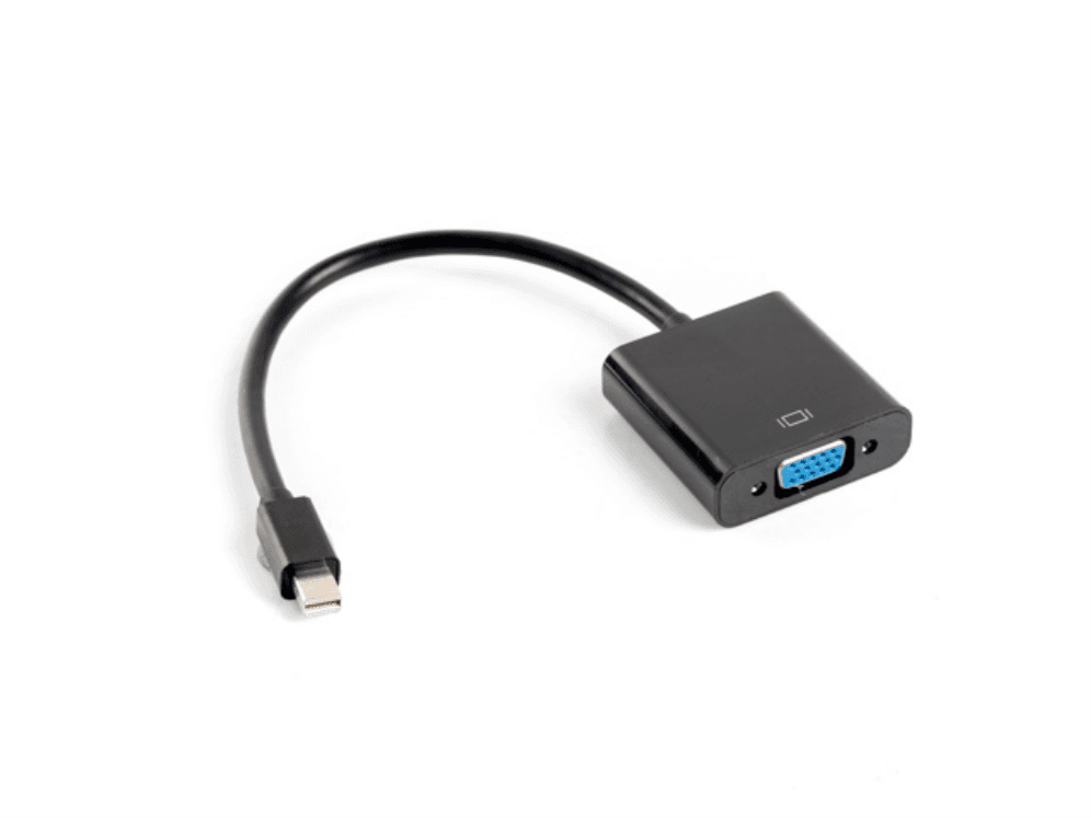 Adaptador Lanberg Mini DisplayPort Macho/VGA Hembra 20cm Negro