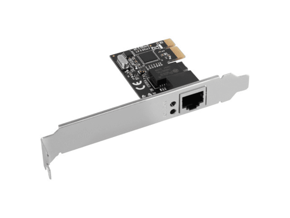 Adaptador Wifi Lanberg Tarjeta Red Ethernet RJ45 PCI-e 1 Puerto Gigabit Lp — imagen 1