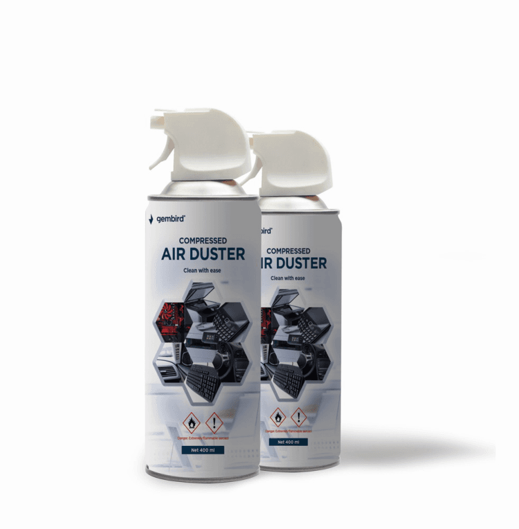 Aire Comprimido Gembird 400 ml - Limpieza Rápida de Dispositivos