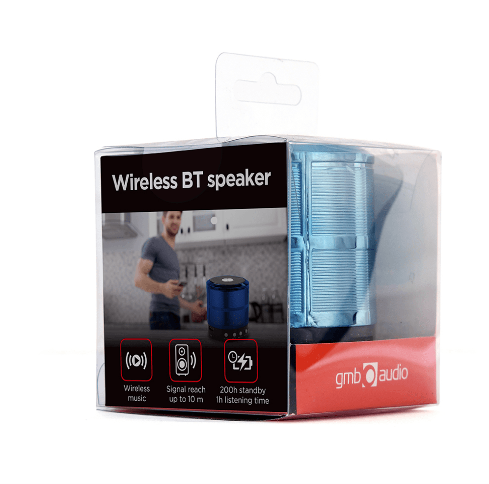 Altavoz Portátil Gembird SPK-BT-08-B 3W RMS Bluetooth Azul