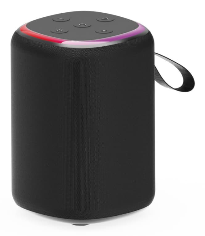Altavoz Portátil Gembird SPK-BT-LED-08S 3W BT Negro Luz LED — imagen 1