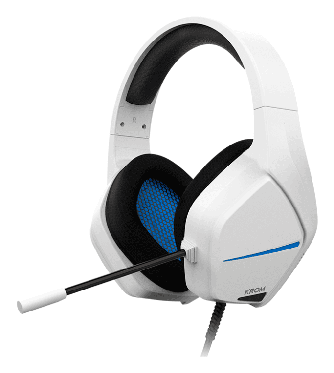 Auricular Gaming Krom Kopa Move Estereo Blanco Azul