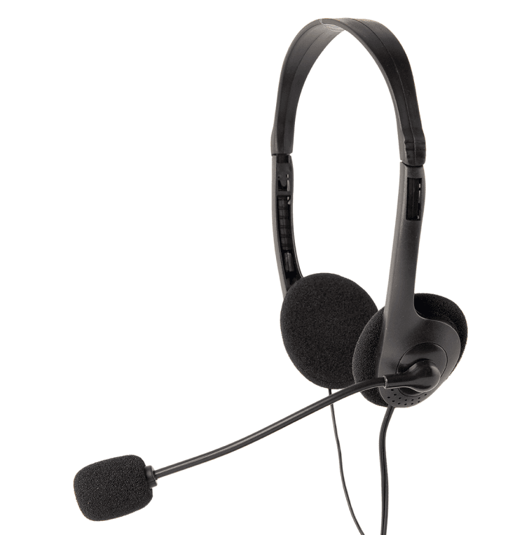 Auricular Gembird MHS-123 Negro Microfono Alambrico Jack 3.5mm — imagen 1