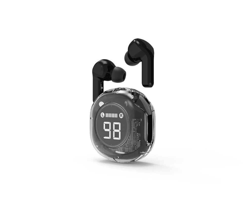 Auricular Gembird TWST-01-BK Negro Transparente Bluetooth — imagen 1