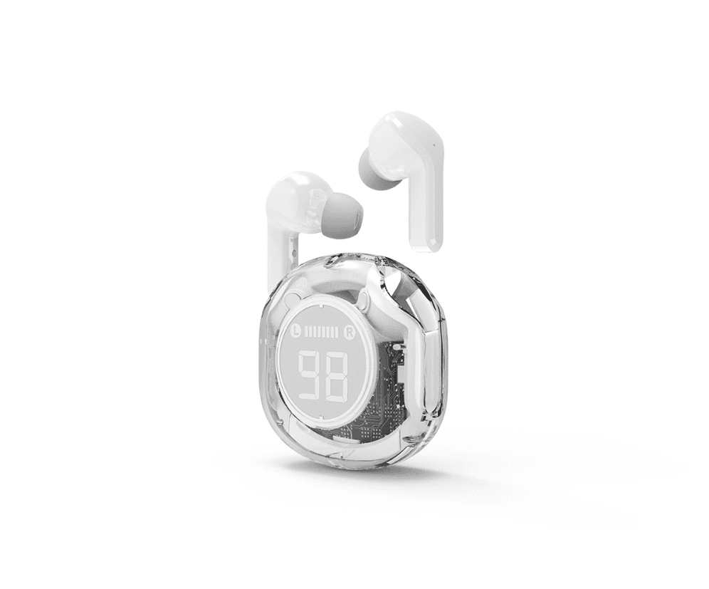 Auricular Gembird TWST-01-W Blanco Transparente Bluetooth — imagen 1