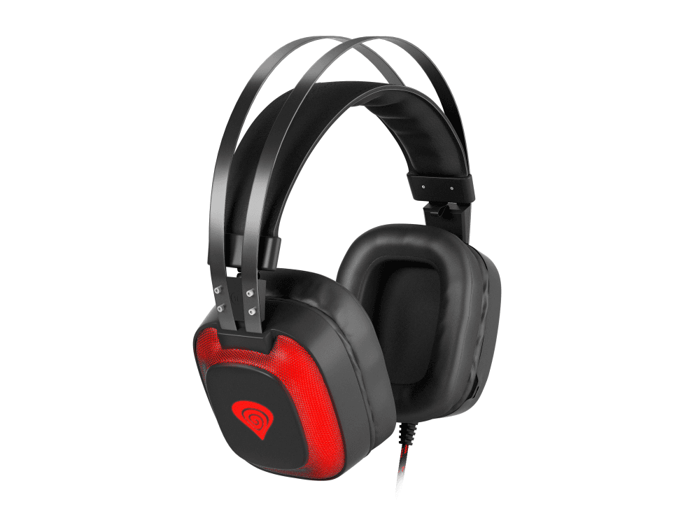 Auricular Genesis Radon 720 7.1 Virtual Negro Gaming Con Micrófono Invisible — imagen 1