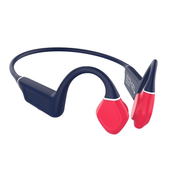 Auricular Leotec Conduccion Osea Kuri Azul Rojo Bluetooth — imagen 1