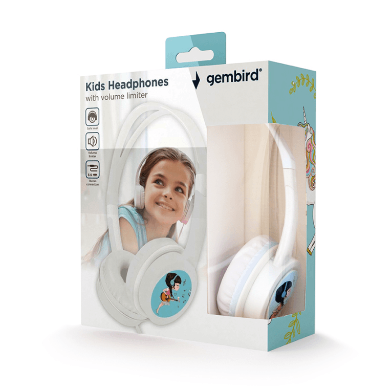 Auriculares Gembird MHP-JR-W Infantil Blanco Alambrico Jack 3.5mm