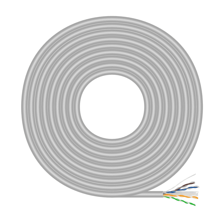 Bobina Cable Red Aisens RJ45 Cat.6 UTP Rigido CCA 100m Gris — imagen 1