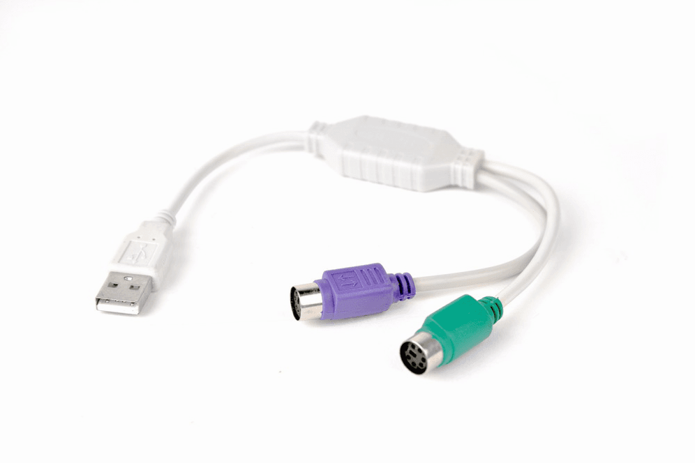 CABLE ADAPTADOR GEMBIRD USB MACHO A 2x PS2 HEMBRA BLANCO