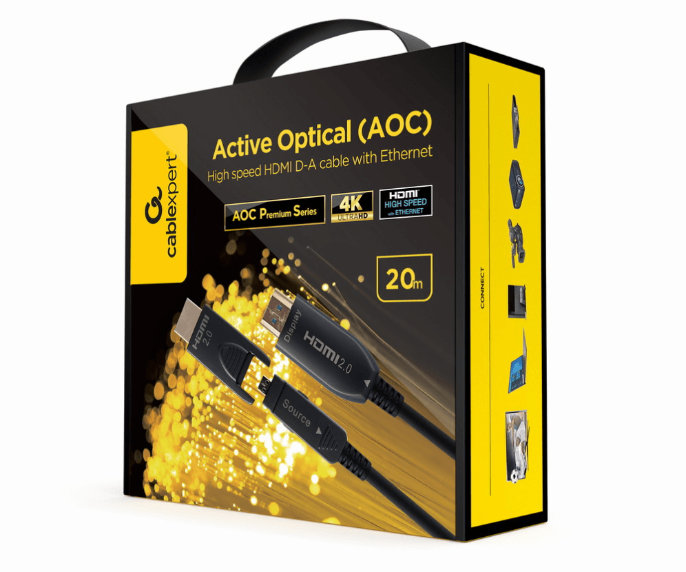 Cable AOC HDMI D-A Gembird Premium Series Con Ethernet 20m — imagen 1