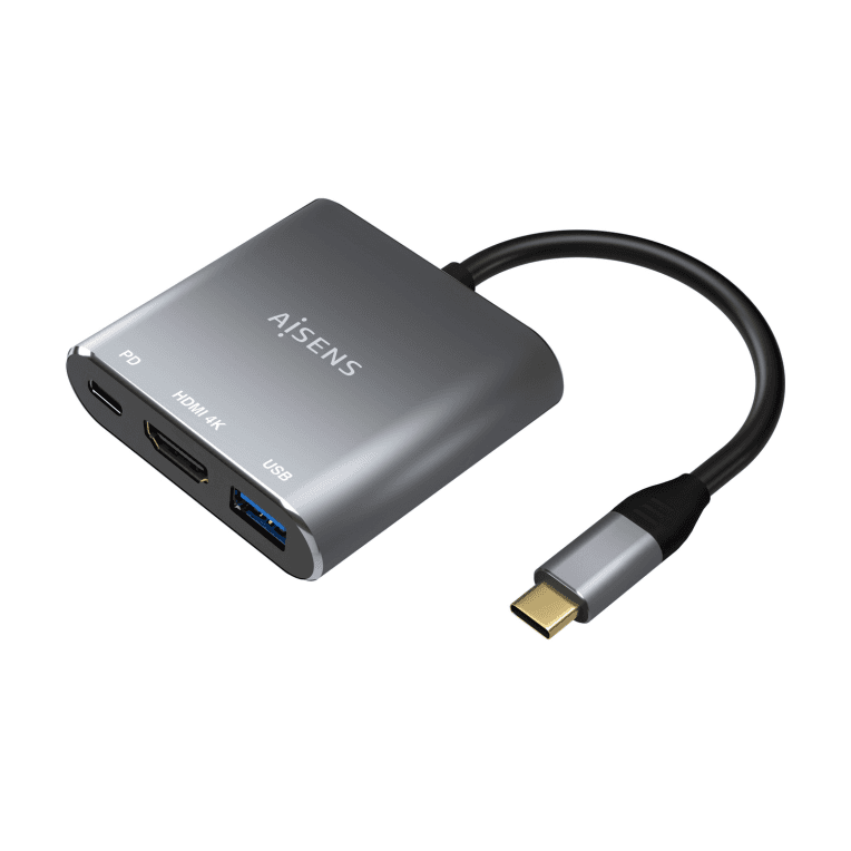 Cable Conversor Aisens USB-C a HDMI/USB-C PD/USB 3.0 Tipo-A — imagen 1
