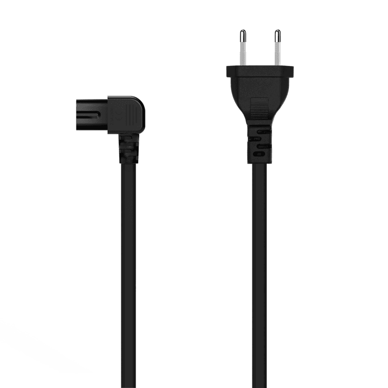 Cable de Alimentación Aisens Acodado Forma 8 CEE7/16/M-C7/H 1,8mts — imagen 1