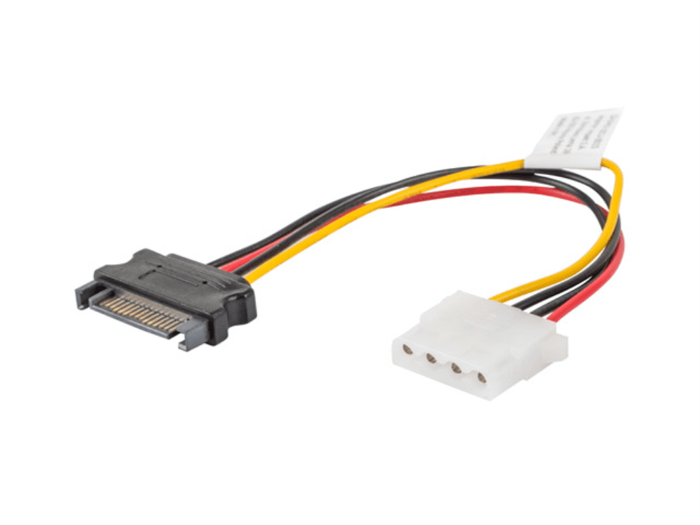 Cable de Alimentación Lanberg Molex Hembra/SATA Macho 15cm — imagen 1