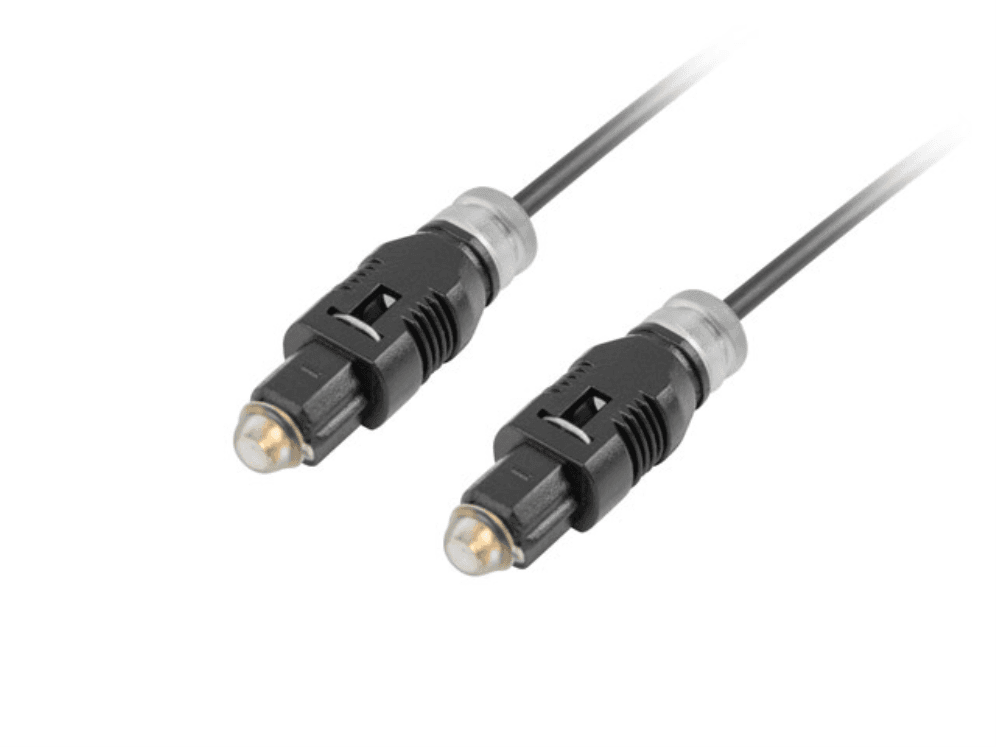 Cable de Fibra Óptica Lanberg CA-TOSL-10CC-0030-BK Optico Audio Digital 3M Negro — imagen 1