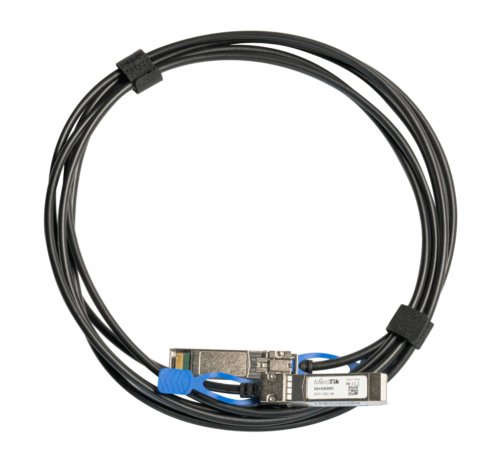 Cable de Fibra Óptica Mikrotik XS+DA0001 Direct Attach SFP28 25G 1 Metro