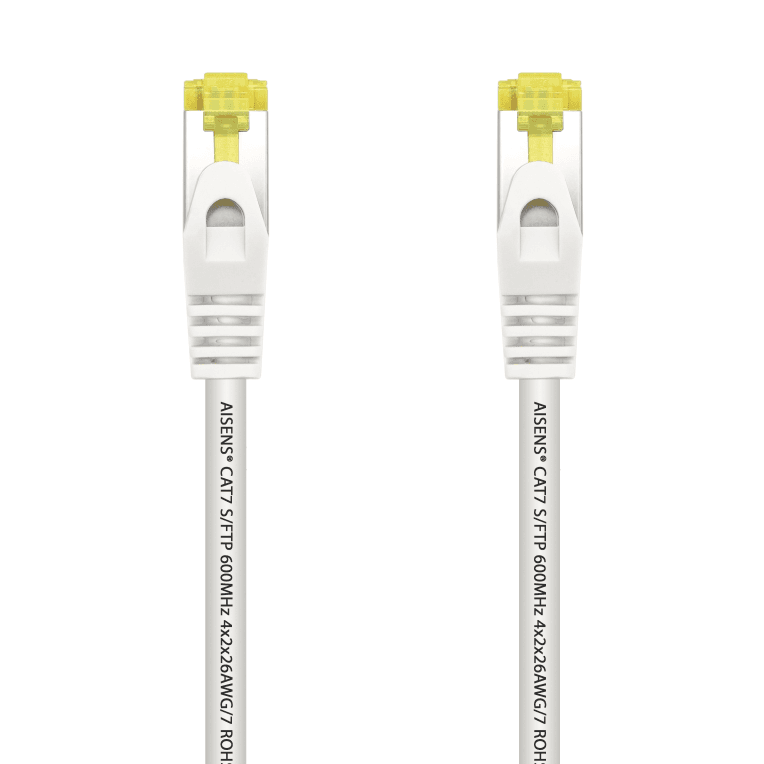 Cable de Red Aisens Latiguillo RJ45 LSZH Cat.7 SFTP PIMF 0.5m Blanco — imagen 1