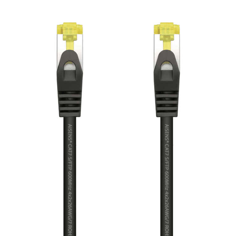 Cable de Red Aisens Latiguillo RJ45 LSZH Cat.7 SFTP PIMF 1.0m Negro — imagen 1