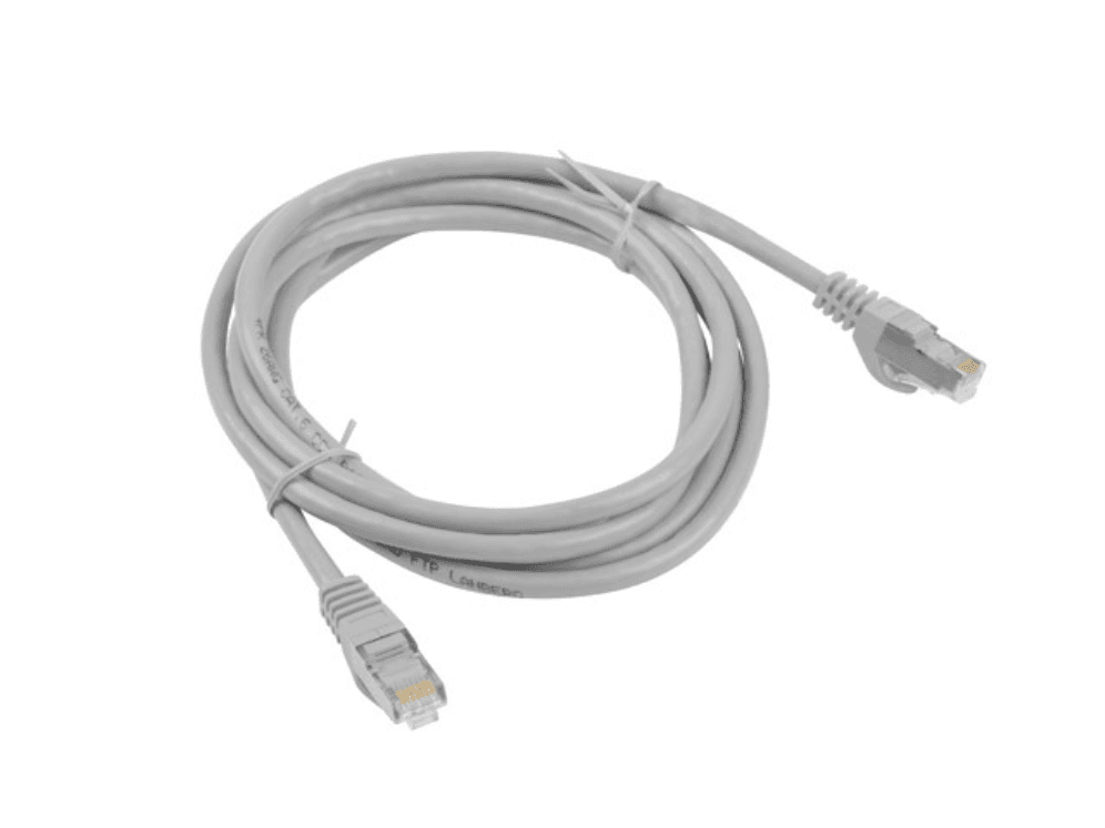 Cable de Red Lanberg Latiguillo Cat.6 FTP 3M Gris Fluke Passed — imagen 1
