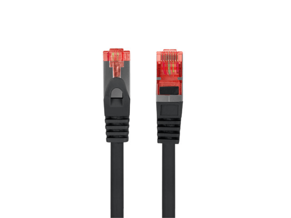 Cable de Red Lanberg Latiguillo Cat.6 S/FTP LSZH CU 2M Negro Fluke Passed — imagen 1