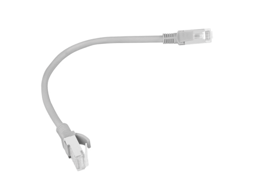 Cable de Red Lanberg Latiguillo Cat.6 UTP 0.25m Gris Fluke Passed — imagen 1