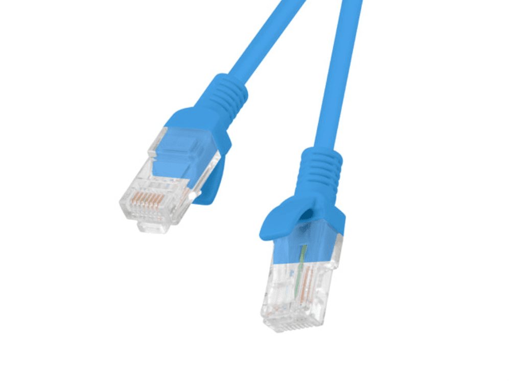 Cable de Red Lanberg Latiguillo Cat.6 UTP 1.5m Azul Fluke Passed — imagen 1