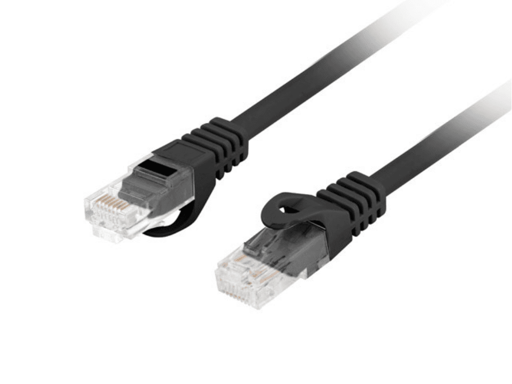 Cable de Red Lanberg Latiguillo Cat.6 UTP LSZH Cu 1.5M Negro Fluke Passed — imagen 1