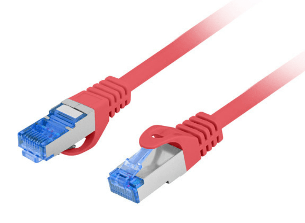 Cable de Red Lanberg Latiguillo Cat.6a S/FTP LSZH CCA 2m Rojo Fluke Passed — imagen 1