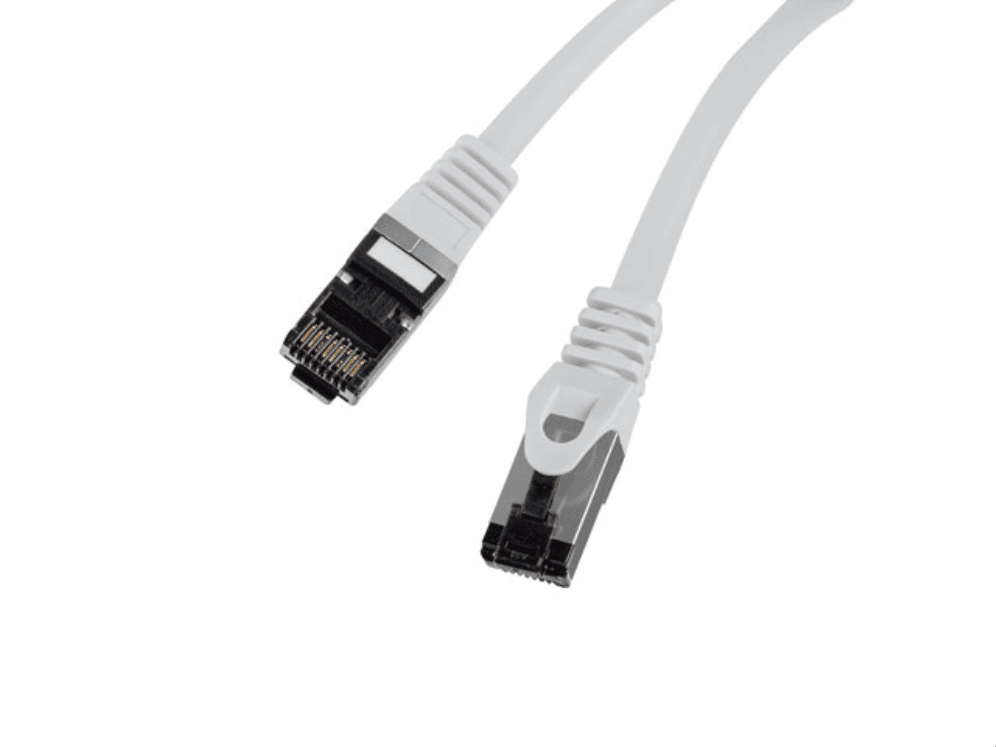 Cable de Red Lanberg Latiguillo Cat.8.1 S/FTP LSZH CU 0.25m Gris Fluke Passed — imagen 1
