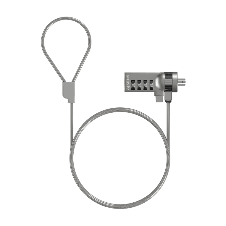 Cable de Seguridad para Portátil Aisens Cerradura Combinación 1.5m — imagen 1