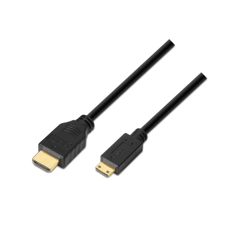 Cable Hdmi Aisens A Mini Hdmi Alta Velocidad A/M-C/M Negro 3.0M — imagen 1