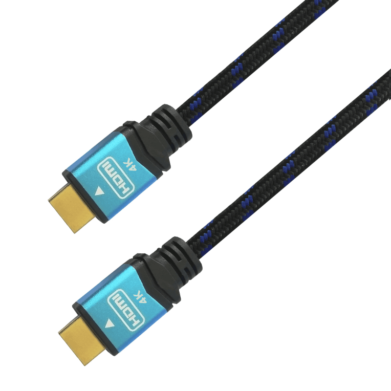 Cable HDMI Aisens A120-0355 V2.0 Premium 4K60Hz 18Gbps A/M-A/M 0.5M Negro Azul — imagen 1