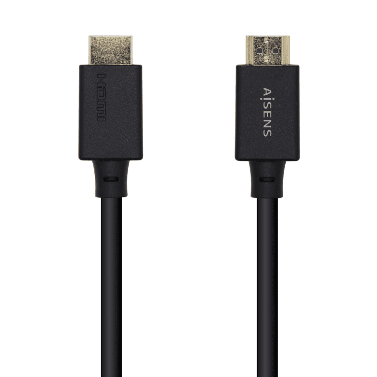 Cable Hdmi Aisens V2.1 Ultra Alta Velocidad Certificado 8K60H M/M 1.0M Negro — imagen 1