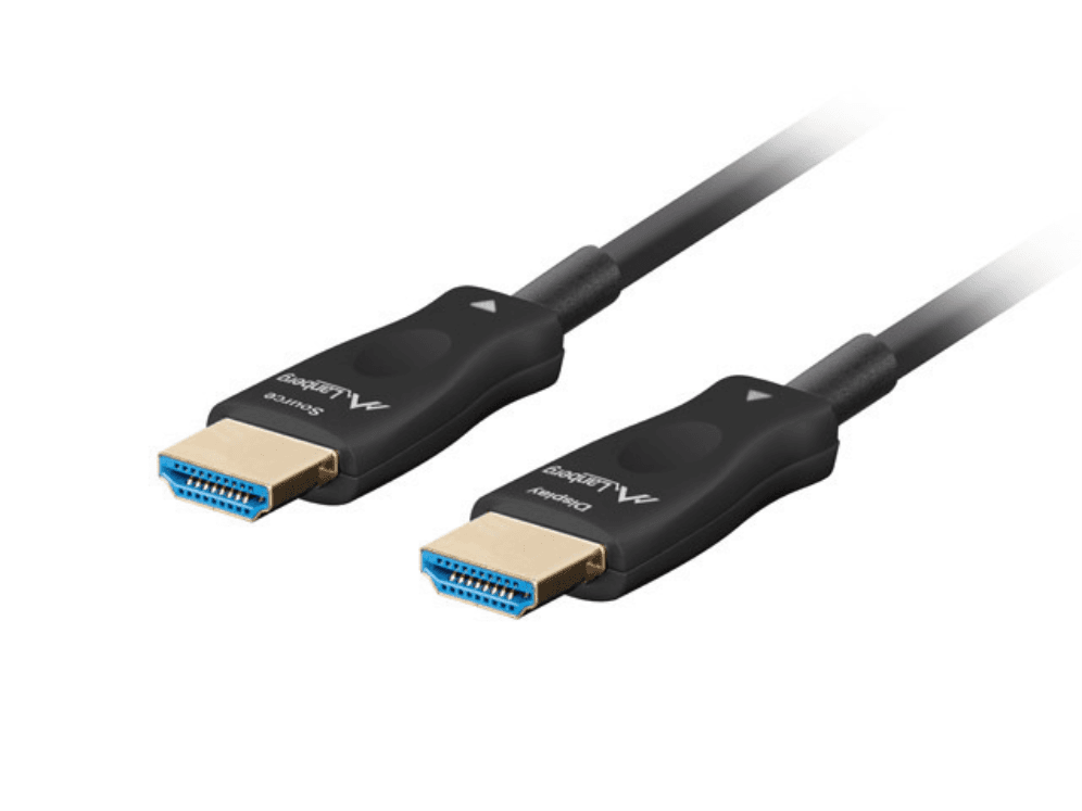 Cable Hdmi Aoc Lanberg V2.1 M/M Optico Activo 8K60Hz 20M Negro — imagen 1