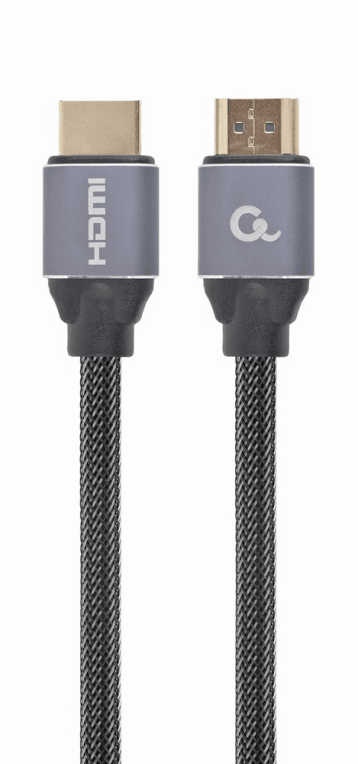 Cable HDMI Gembird CCBP-HDMI-2M 2.0 4K 60Hz Premium Trenzado Ethernet 2M Negro — imagen 1