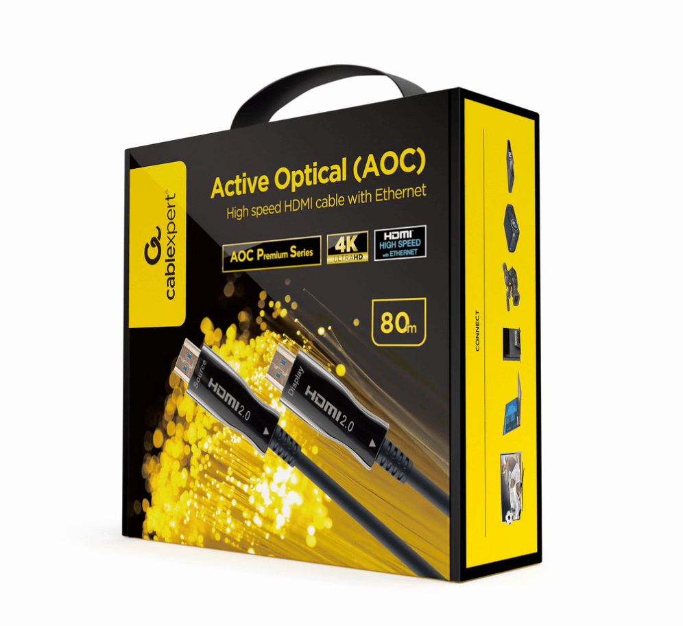 Cable HDMI Gembird Optica Activa AOC Con Ethernet 80m — imagen 1
