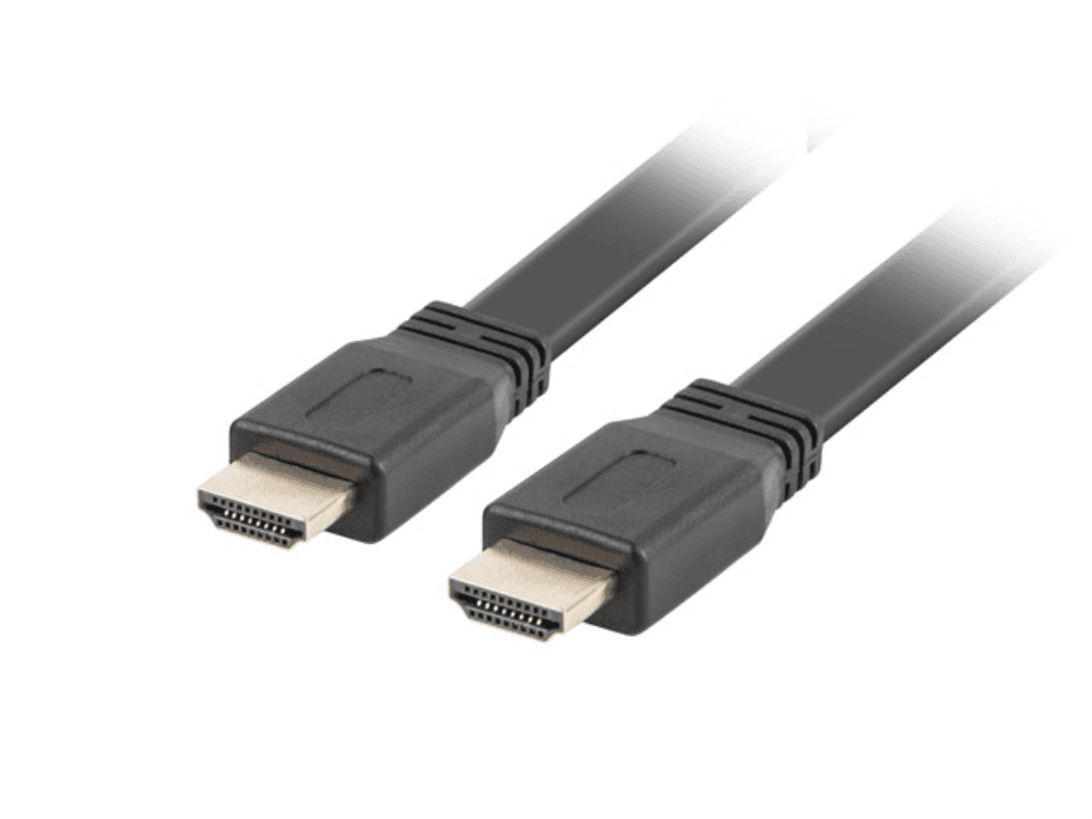 Cable HDMI Lanberg Macho/Macho V2.0 4K Plano 5M Negro — imagen 1