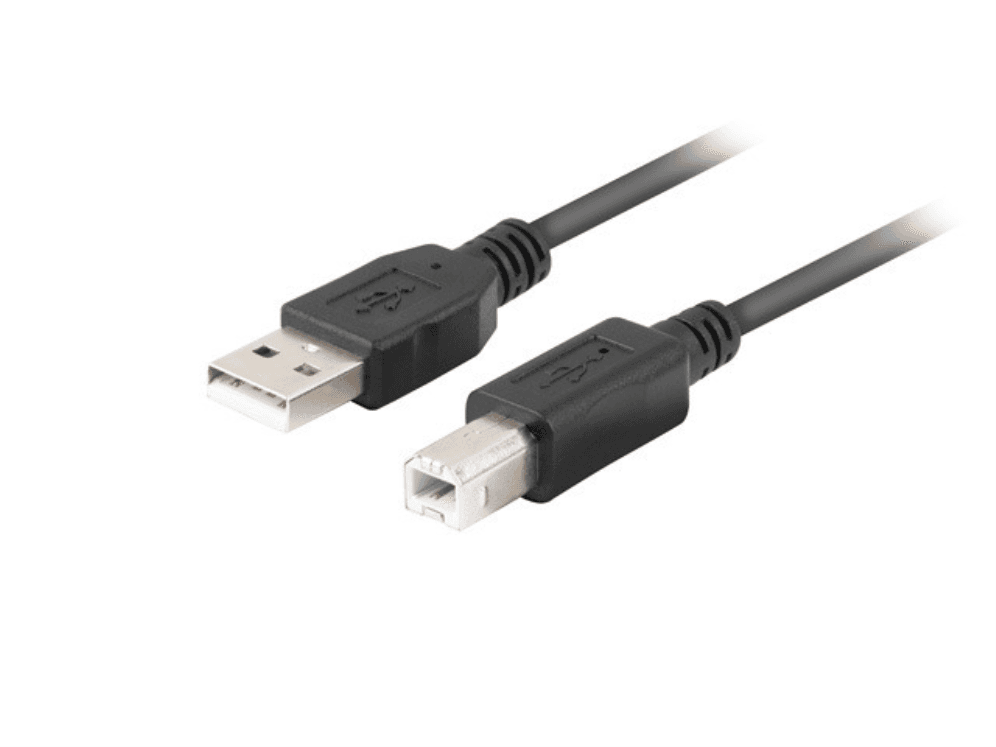 CABLE LANBERG IMPRESORA USB-A MACHO-USB-B MACHO 2.0 1M CON FERRITA CAJA RETAIL