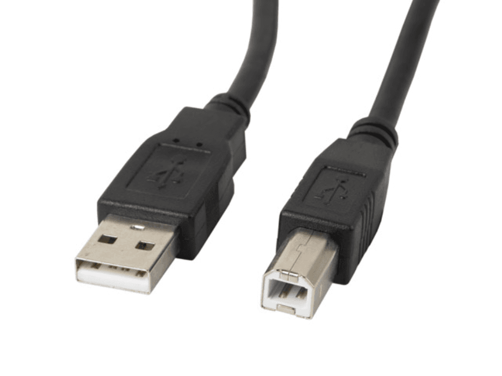 Cable Lanberg Impresora USB Macho a USB Macho Negro 5m — imagen 1