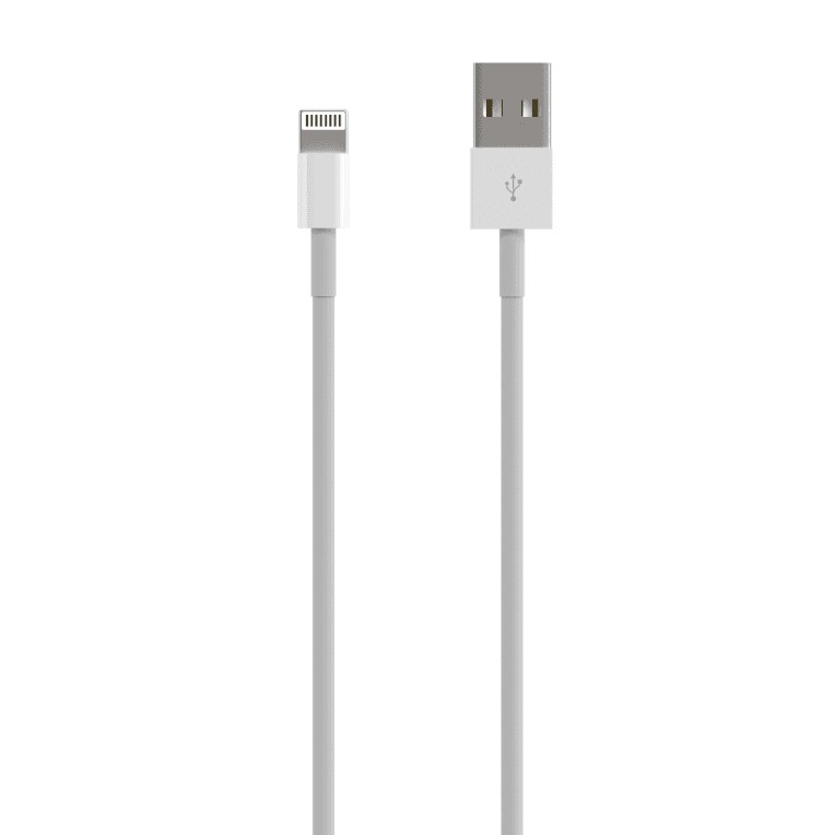 Cable Lightning Aisens USB 2.0 M-USB-A/M Blanco 0.5M