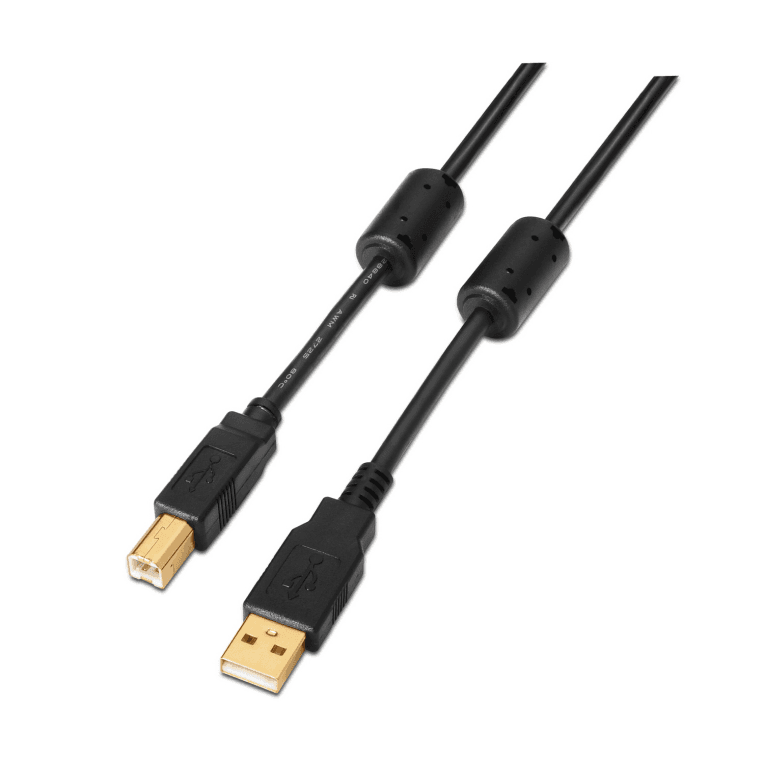 Cable o Adaptador USB Aisens USB 2.0 Impresora Alta Calidad Ferrita A/M-B/M 2.0m — imagen 1