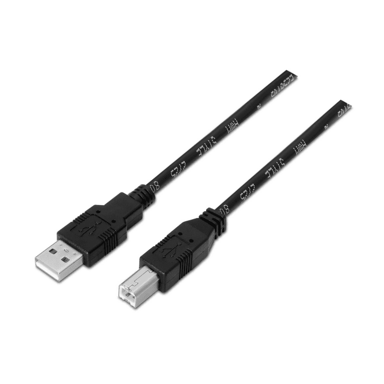 Cable o Adaptador USB Aisens USB 2.0 Impresora Tipo A M-B M Negro 1.0m — imagen 1