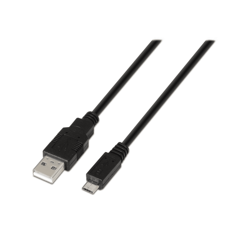 Cable o Adaptador USB Aisens USB 2.0 Tipo A M-Micro B M Negro 1.8m — imagen 1
